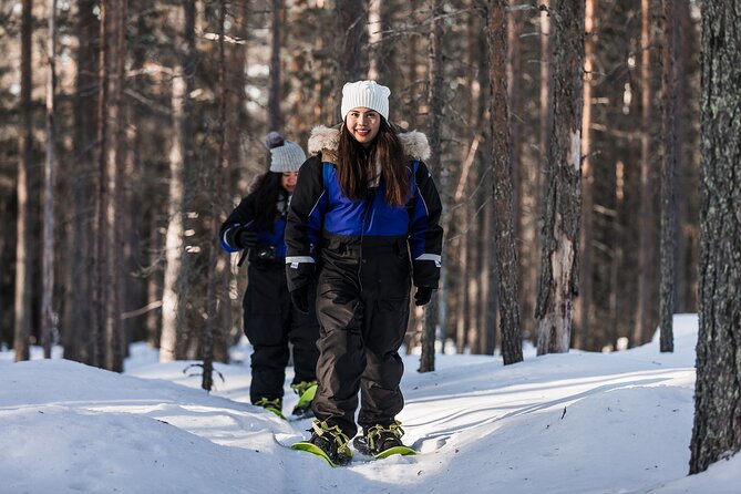 Snowshoe Trip in the Wilderness - Walking into the Arctic forest from Rovaniemi