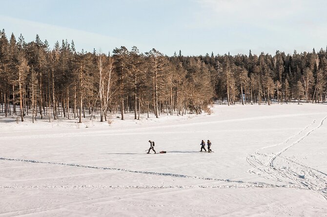 Snowshoe Trip in the Wilderness - Tracking animals without disturbing them
