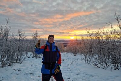 Snowshoe up a Mountain