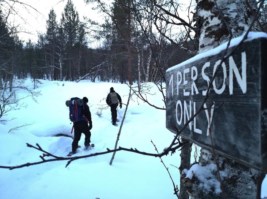 Snowshoeing Adventure to the Enchanting Frozen Waterfall - Reaching Orvvosfossen from Alta