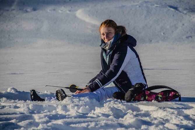 Snowshoeing Adventure with Ice-Fishing, Fire and Survival - Snowshoes, forest silence, and a real task list