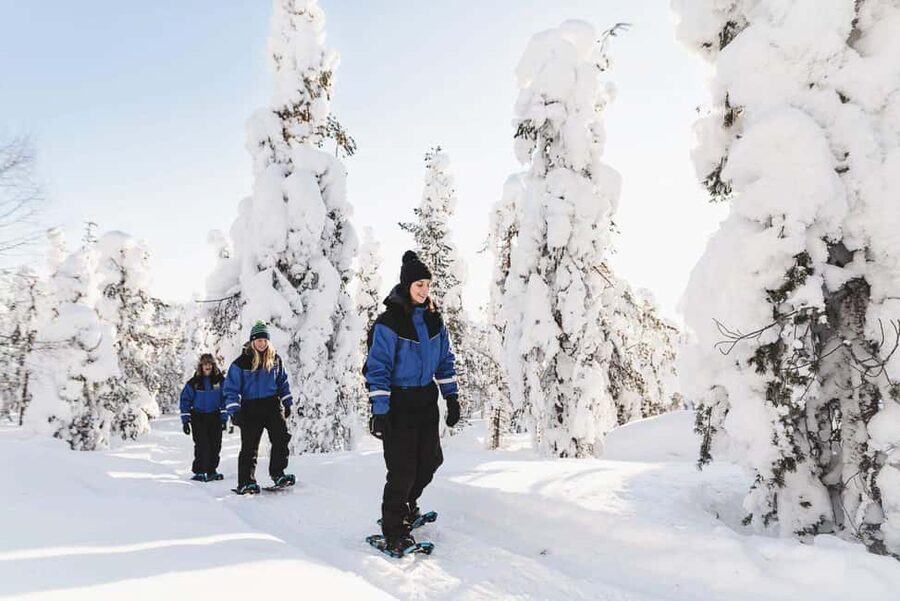 Snowshoeing in the Arctic Wilderness - Getting fitted with snowshoes and winter clothing