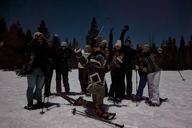 Tahoe National Forest Moonlight Snowshoe Tour Under a Starry Sky - Walking Tahoe National Forest after dark