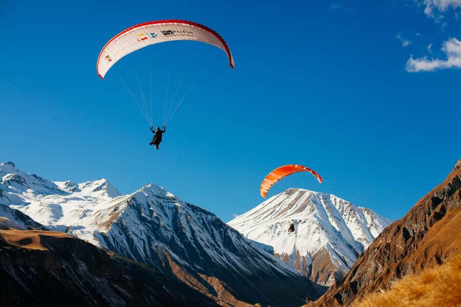 Trip from Tbilisi to Gudauri Day tour Ski resort & more ... - Ananuri Fortress above the Aragvi valley