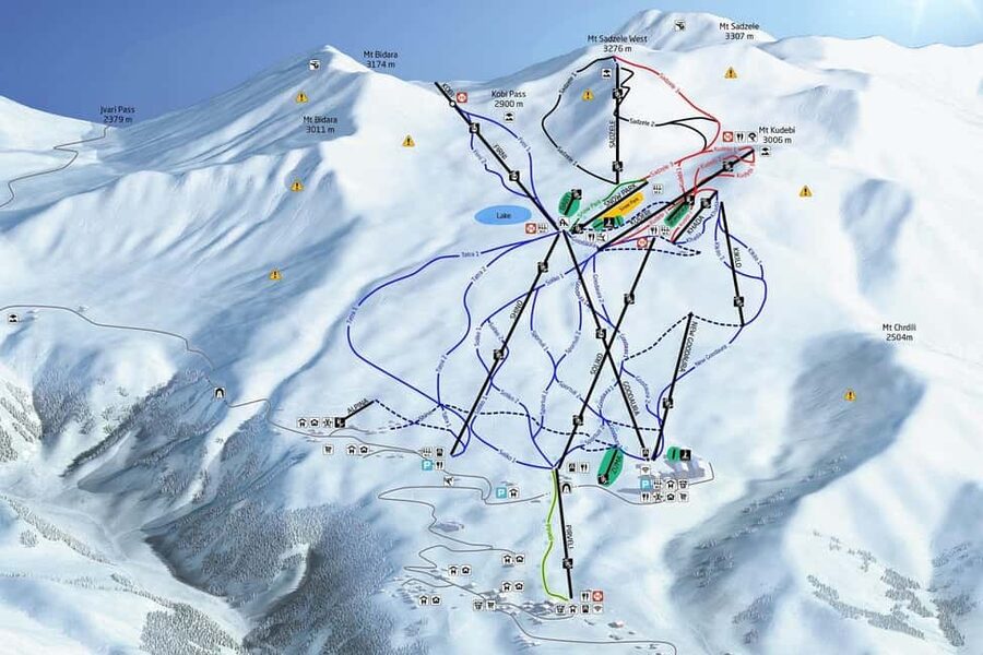 Trip from Tbilisi to Gudauri Day tour Ski resort & more ... - Four hours at Gudauri Ski Resort