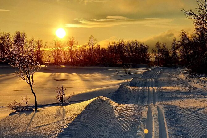 Tromsø Cross-Country Ski Adventure - Getting fitted with skis, boots, and poles