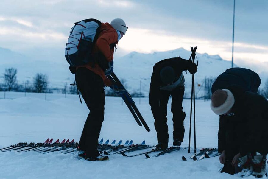Tromsø: Learn to Ski - Developed With Local Olympic Champion - Getting fitted at Tromsø Skistadion