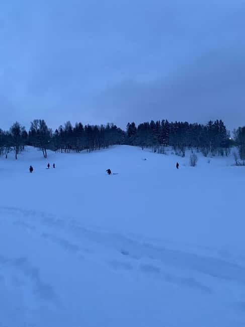 Tromsø: Sledding, Toboggan, Mini Skiing, Lasso & Arctic Fun - Fire, hot chocolate, and reindeer hides