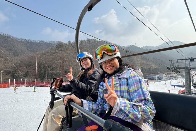 Vivaldi Park Winter Ski with Eobi Ice Valley Day Tour from Seoul - Transport, guides, and the long day
