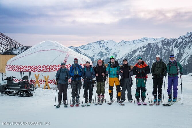 Yurt Based Shymbulak 4-day ski-touring and split-boarding trip - What the $1,100 price covers